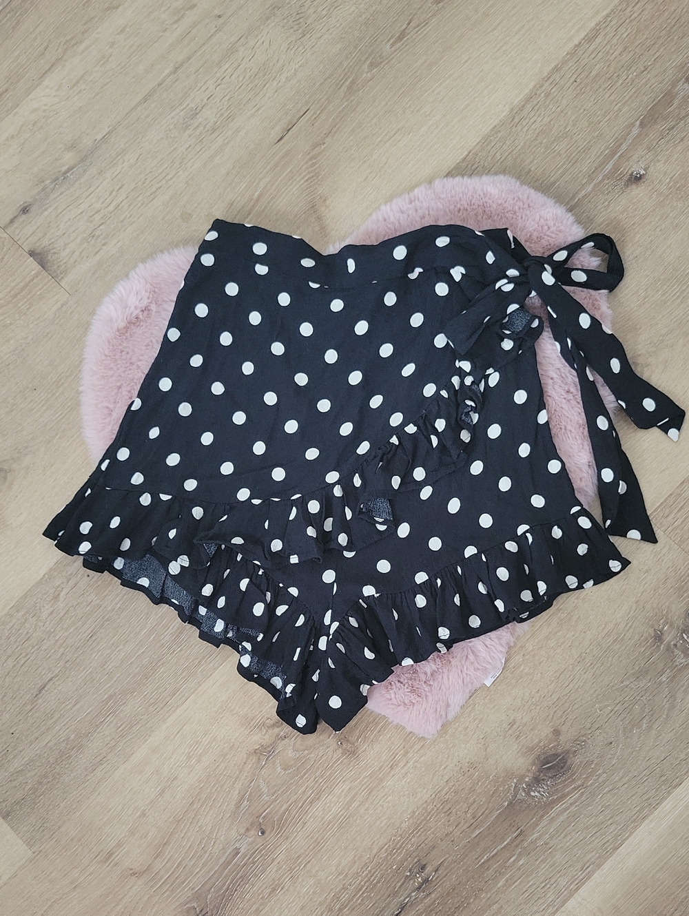 Zara Black & White Polka Dot Shorts